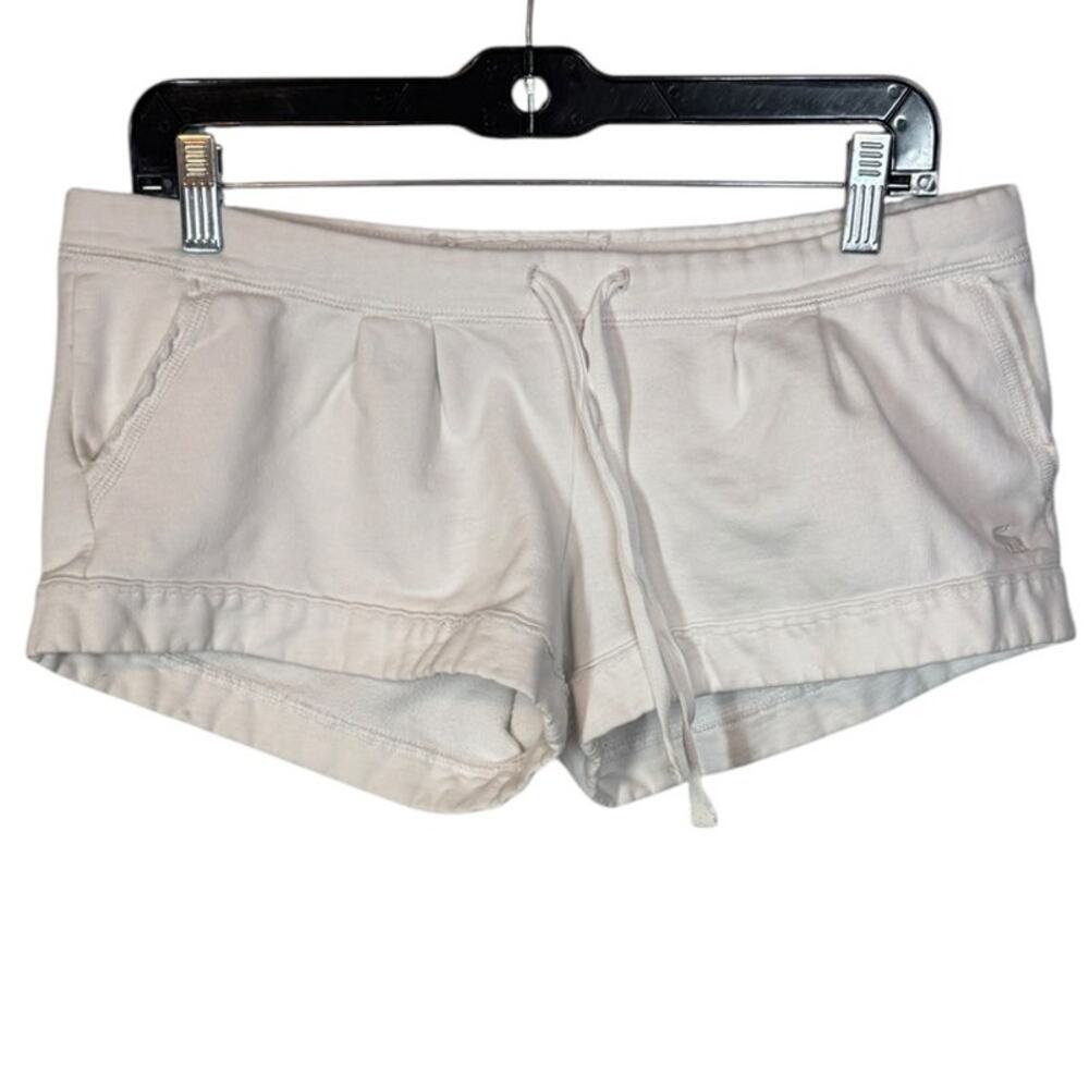 Abercrombie & Fitch Women’s Medium White Drawstring Shorts Pockets Casual